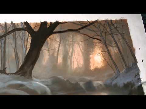 HOW TO PAINT A WOODLAND IN WINTER by Alan Kingwell