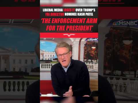 Liberal media loses it over Trump&#039;s FBI director nominee Kash Patel #shorts