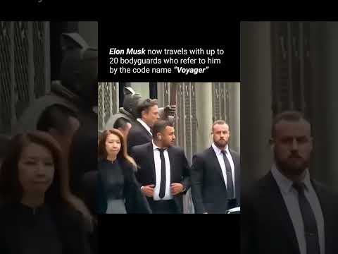 Elon Musk takes his security very seriously, 20 bodyguards