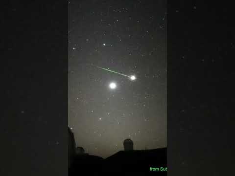 Orionid meteor shower 2023/10/20 from the subaru telescope Mainakea, Hawaii