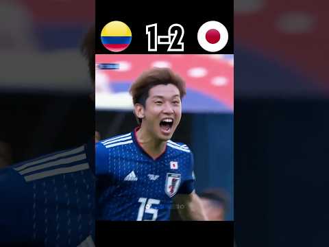 Colombia VS Japan 1-2 Historic Win for Samurai Blue in World Cup 2018 Clash! #football #shorts