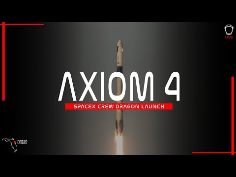 LIFTOFF! SpaceX Axiom AX-4 Crew Launch to ISS from Cape Canaveral, Florida