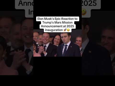 Elon Musk’s Epic Reaction to Trump’s Mars Mission Announcement at 2025 Inauguration#elonmuskmars