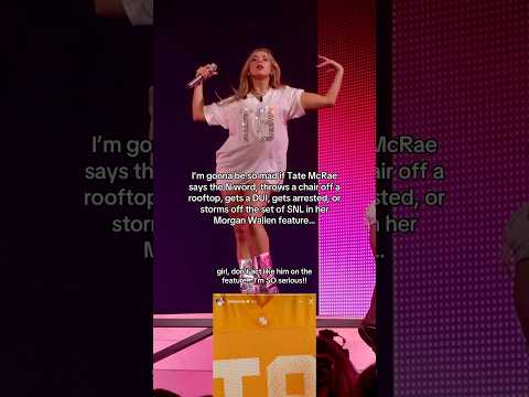 Tate McRae Morgan Wallen Feature Miss Possessive Think Later Tour Dancing Sports Car #tatemcrae