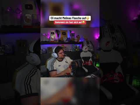 Eli macht Melinas Flasche auf😳 | #fy #twitch #stream #crazy #elias #lustig #melina #gym #sports