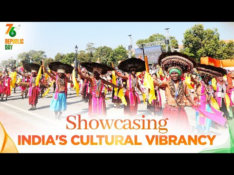 Cultural performances celebrating India&#039;s diversity at 76th Republic Day at Kartavya Path
