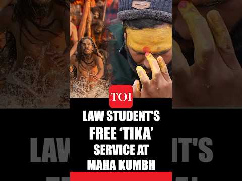 Maha Kumbh Marvel: Law Student&#039;s Down To Earth Gesture, Offers Free &#039;Tika&#039; Service
