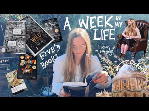 A Bookish Week || 5 books, library book haul &amp; Cambridge Literary Festival