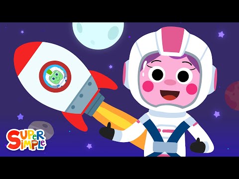 We&#039;re Going On A Rocket Ship | Kids Space Travel Song | Super Simple Songs