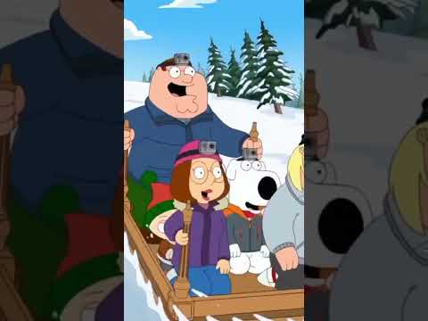 Snow sled with Gopro 📹 #familyguy #gopro #funny #shorts #comedy