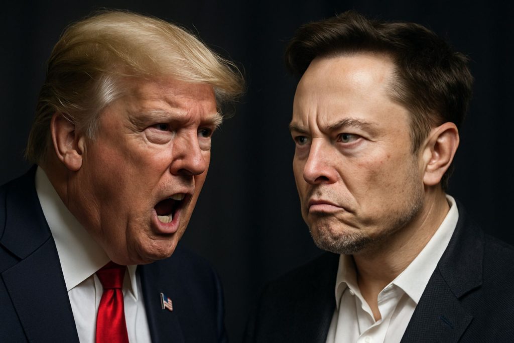 Trump vs. Musk: Shocking Feud Erupts as Social Media Titans Trade Blistering Blows Trump vs. Musk: Shocking Feud Erupts as Social Media Titans Trade Blistering Blows